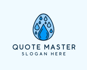 Clean Rain Water Egg  logo design