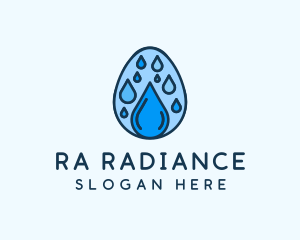 Clean Rain Water Egg  logo design