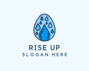 Clean Rain Water Egg  logo design