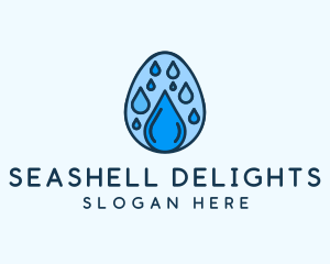 Clean Rain Water Egg  logo design