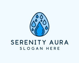 Clean Rain Water Egg  logo design