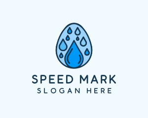 Clean Rain Water Egg  logo design