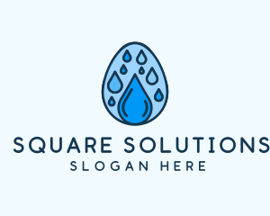 Clean Rain Water Egg  logo design