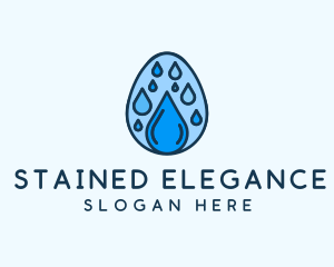 Clean Rain Water Egg  logo design