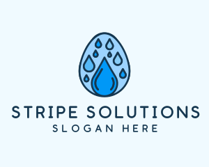 Clean Rain Water Egg  logo design