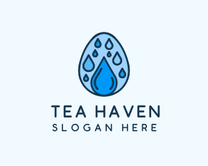 Clean Rain Water Egg  logo design