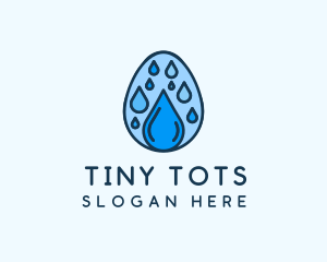 Clean Rain Water Egg  logo design