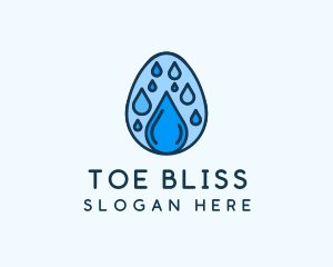 Clean Rain Water Egg  logo design