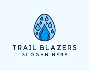 Clean Rain Water Egg  logo design