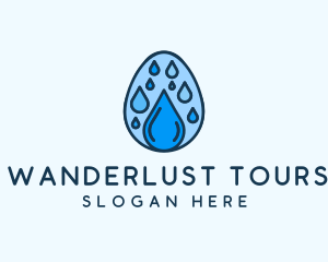 Clean Rain Water Egg  logo design