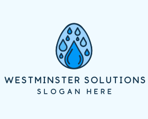 Clean Rain Water Egg  logo design