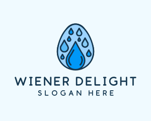 Clean Rain Water Egg  logo design