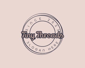 Generic Hipster Clothing logo design