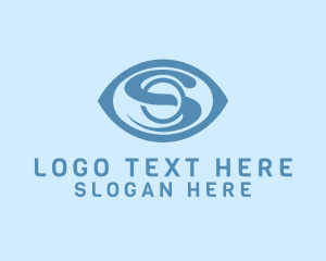 Eye Center - Professional Tech Eye Letter S logo design