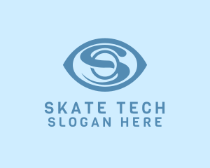 Professional Tech Eye Letter S logo design