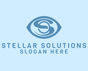 Professional Tech Eye Letter S logo design