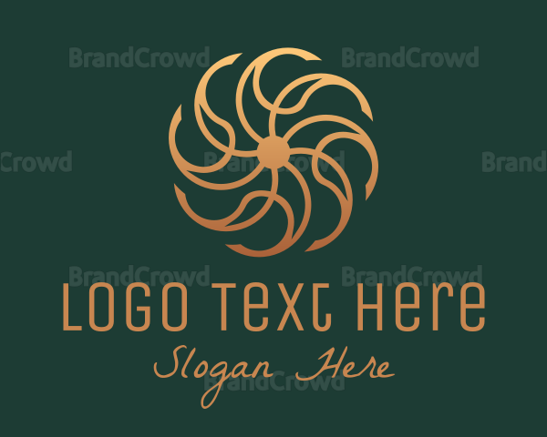 Bronze Luxury Ornament Logo