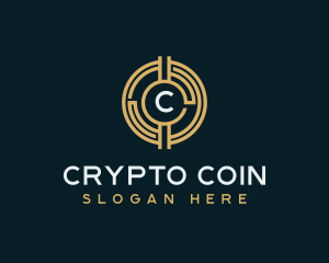 Cryptocurrency - Fintech Cryptocurrency Coin logo design