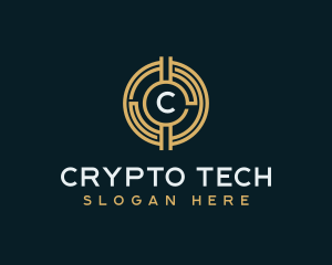 Cryptocurrency - Fintech Cryptocurrency Coin logo design