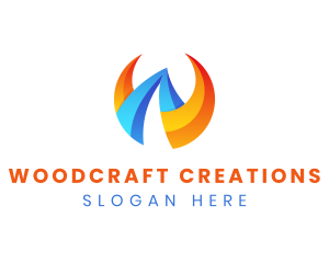 Creative Brand Letter W logo design