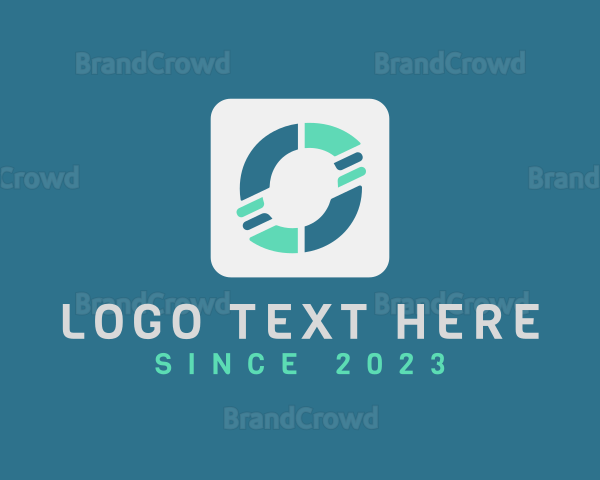 Multimedia App Letter O Logo