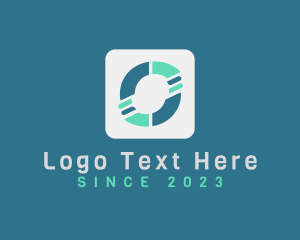Multimedia App Letter O  Logo
