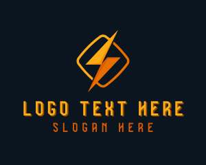 Energy - Lightning Thunder Bolt logo design