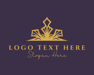 Pageant - Luxury Tiara Crown logo design