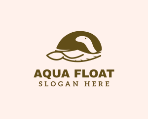 Floating - Turtle Marine Animal logo design