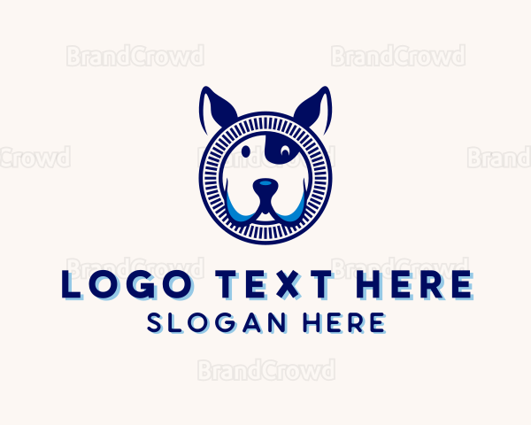 Dog Puppy Pet Care Logo