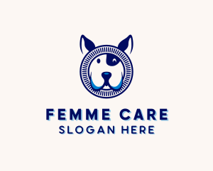 Dog Puppy Pet Care  logo design