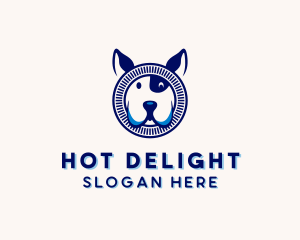 Dog Puppy Pet Care  logo design