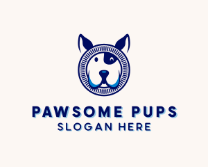 Dog Puppy Pet Care  logo design