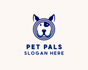 Dog Puppy Pet Care  logo design