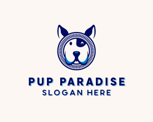 Dog Puppy Pet Care  logo design