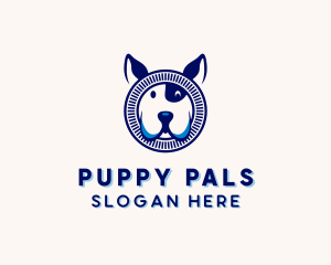 Dog Puppy Pet Care  logo design