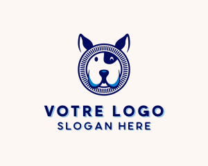 Domesticated Animal - Dog Puppy Pet Care logo design