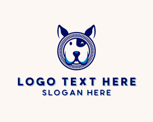 Dog Puppy Pet Care  Logo