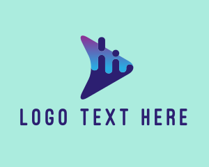 Vlog - Audio Video Streaming Player logo design