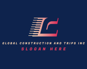 Express Logistics Courier Logo