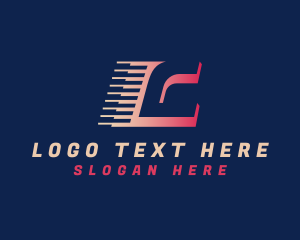 Express Logistics Courier Logo