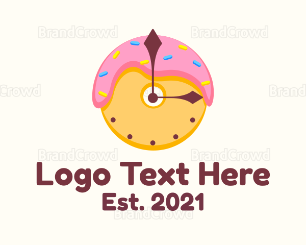 Donut Dessert Time Logo