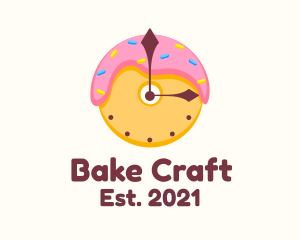 Donut Dessert Time  logo design