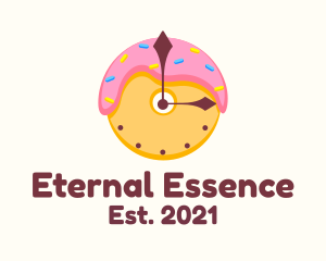 Timeless - Donut Dessert Time logo design