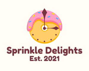 Donut Dessert Time  logo design