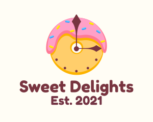 Donut Dessert Time  logo design