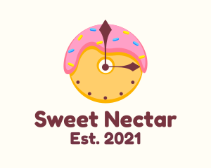 Donut Dessert Time  logo design