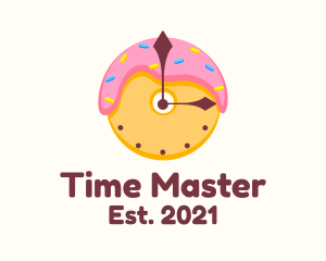 Donut Dessert Time  logo design