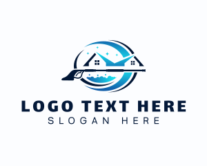 Pressure Wash - Power Wash Residential Cleaning logo design