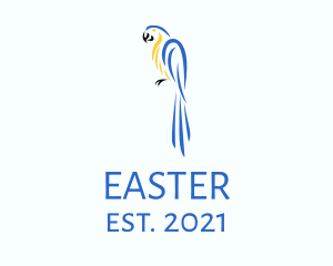 Wing - Blue Yellow Bird Parrot logo design